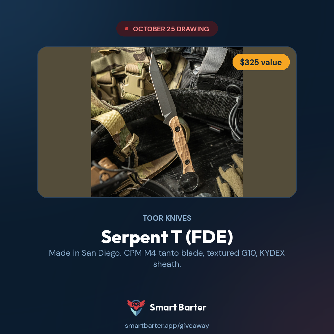 Toor Knives Serpent T, FDE